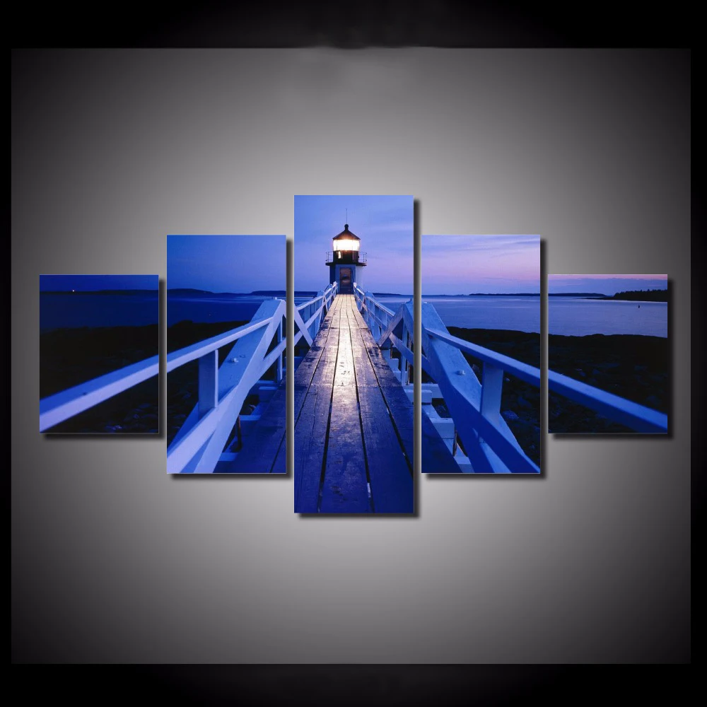 Картины расслабляющие на стену маяков 5 шт./компл. рисунок холсте для украшения