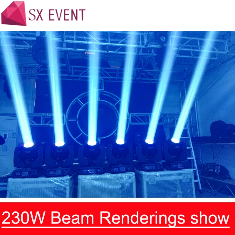 230 Вт движущаяся головка Beam7R движущаяся головка Шарпи луч Лира 230 Вт движущаяся голова светильник луч 230 луч 7R диско светильник s для DJ клуба