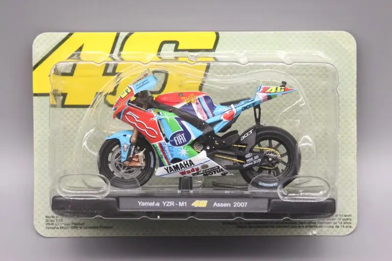 Leo 1:18 FIAT Yamaha YZR-M1 2007 мотоцикл сплав модель автомобиля литье под давлением металлические игрушки подарок на день рождения для детей мальчиков