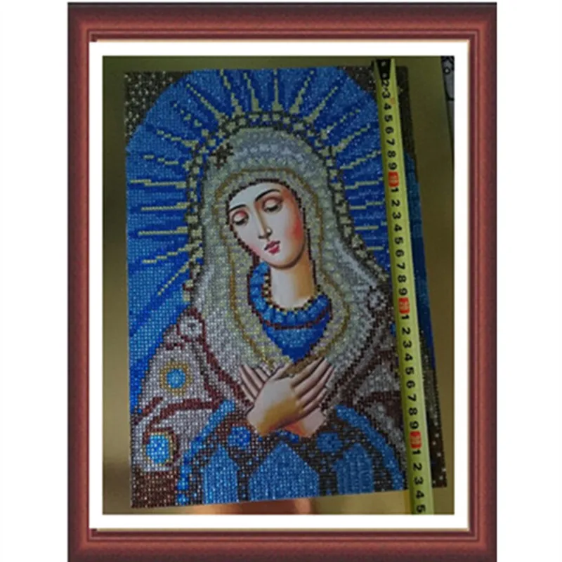 Picture Size 24x34CM Новинка, 30*40 5D, сделай сам, кристалл, круглый бриллиант, вышивка, религия, живопись, набор, фотографии, стразы, украшение дома, дрель, значок, бусины - Цвет: Picture Size 24x34CM