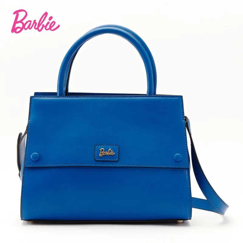 Женские сумки из натуральной кожи Barbie Темно-Синие Деловые современные женские с