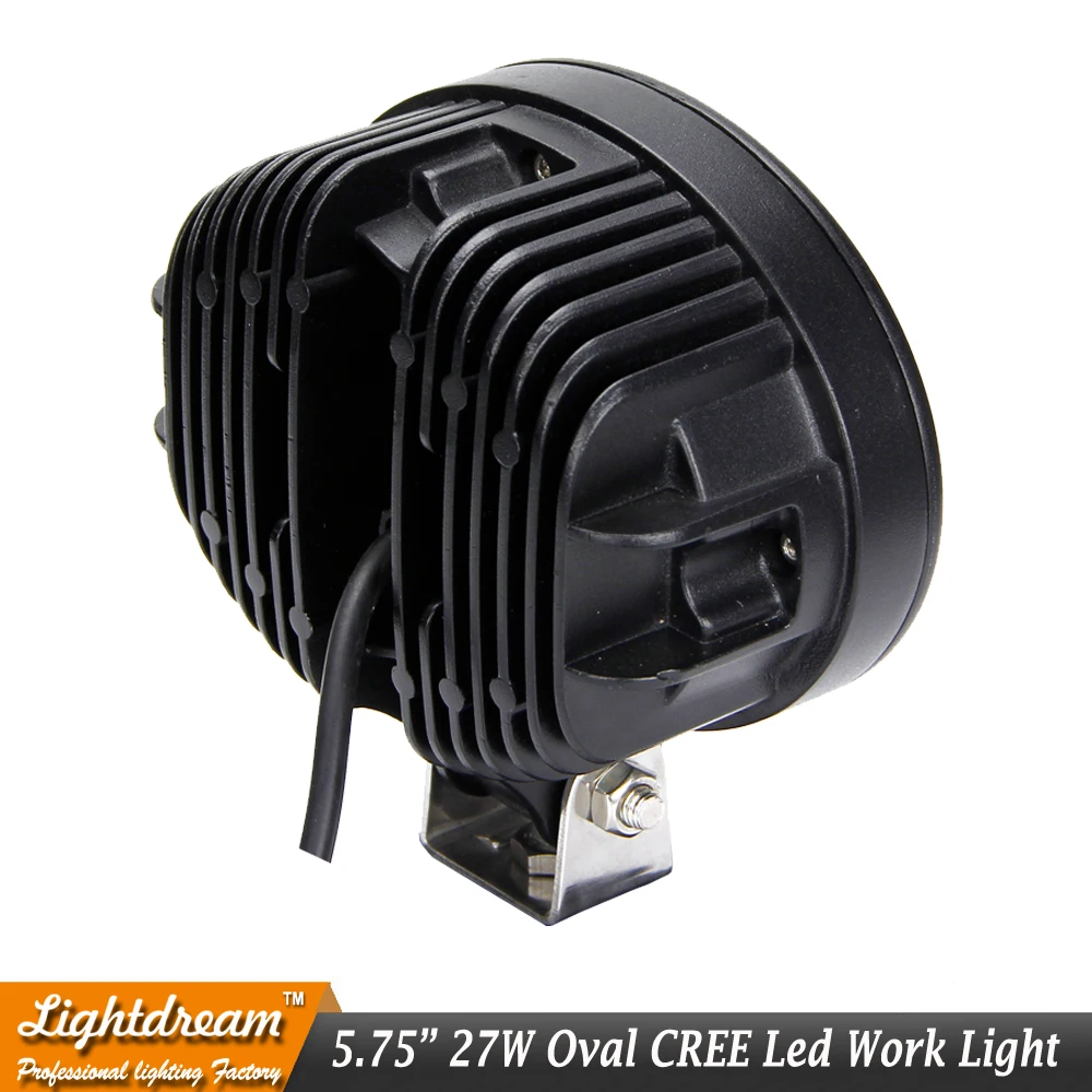 

27W Oval LED Work Light Offroad Car Auto Truck ATV Motorcycle Trailer Bicycle 4WD 4x4 Fog Lamp Driving Headlight Spot Flood x2pc