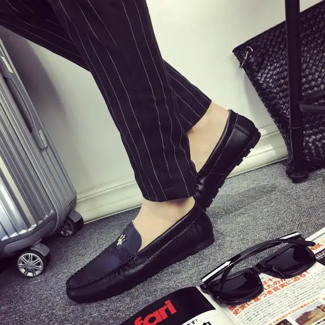 JINTOHO Big Size Men Genuine Leather Shoes Slip On Black Real Loafers Mens Moccasins Italian Designer | Обувь