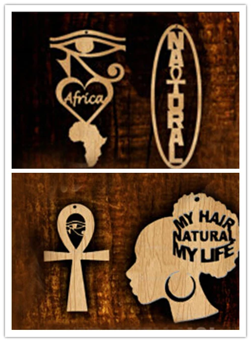 Бесплатная доставка! Новейшие африканские деревянные серьги ankh|earrings free shipping|wood