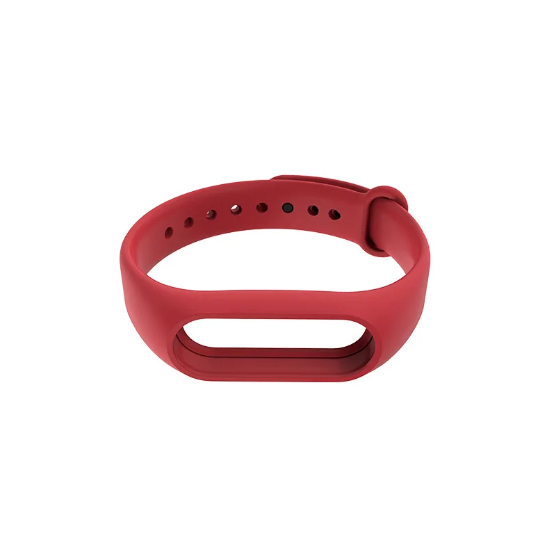 Red Xiaomi mi band 2 ремешок на запястье Сменный ремень силиконовый цветной браслет для mi Band 2 умный Браслет для Xiao mi аксессуары - Цвет: Red