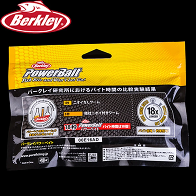 Бренд Berkley power Bait, 6 шт., Мягкая приманка для рыбалки, приманка 9,1 см для окуня, костюм для джиг-головка, приманка для блесна, пузырьковая креветка, PUREFISHING