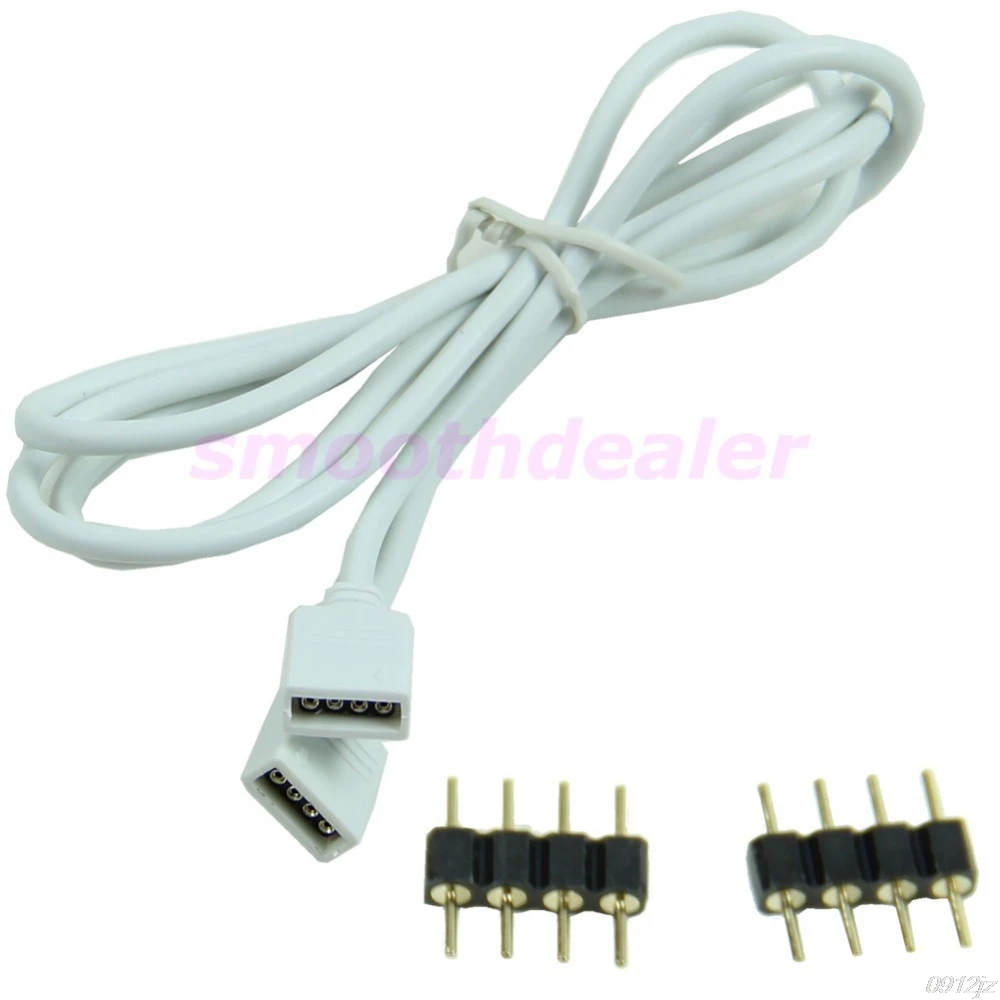 1 м 4 контактный Удлинительный кабель провод для SMD 5050 3528 RGB светодиодный