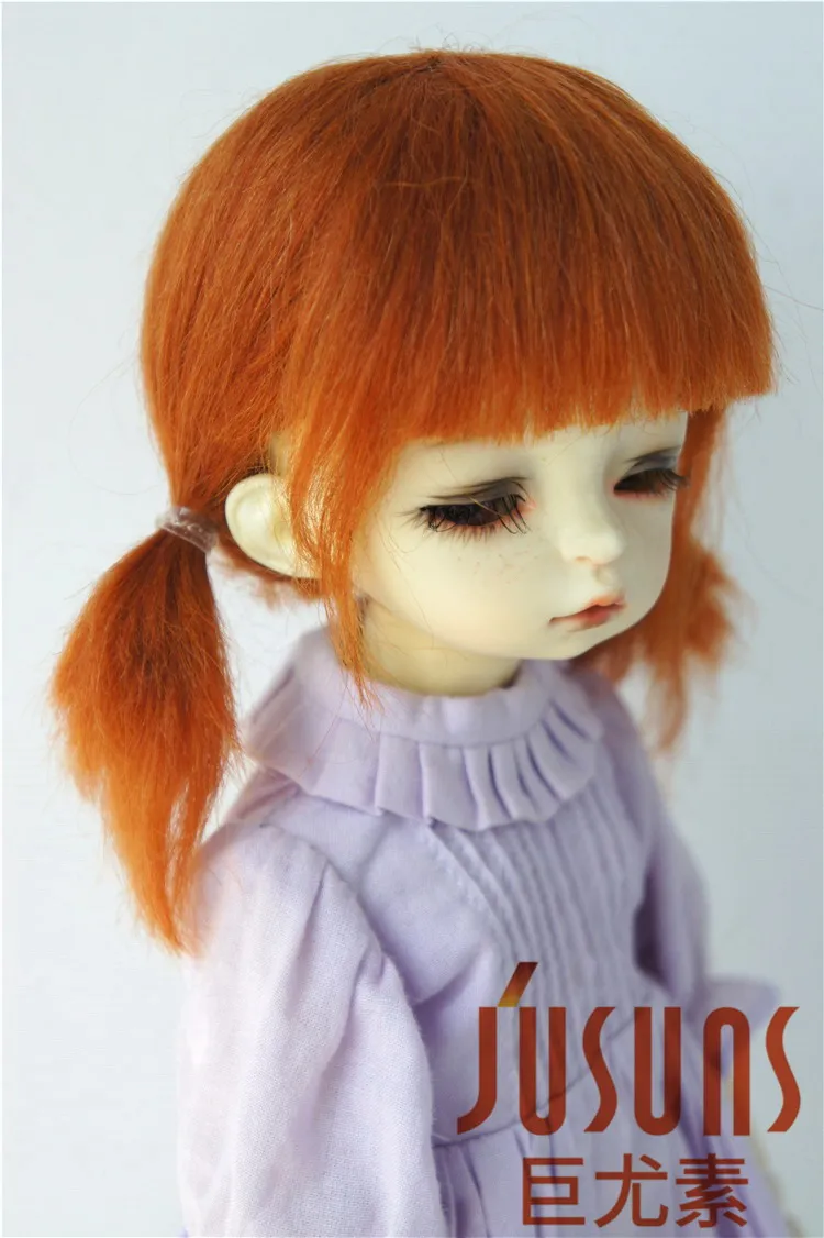 JD446 1/8 1/6 милый короткий парик из мохера для шарнирных кукол размер 5-6 дюймов 6-7