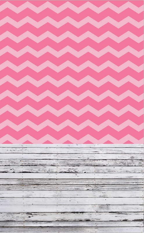 Свежий розовый шеврон водяные волны анти-складки моющиеся флисовые фоны для