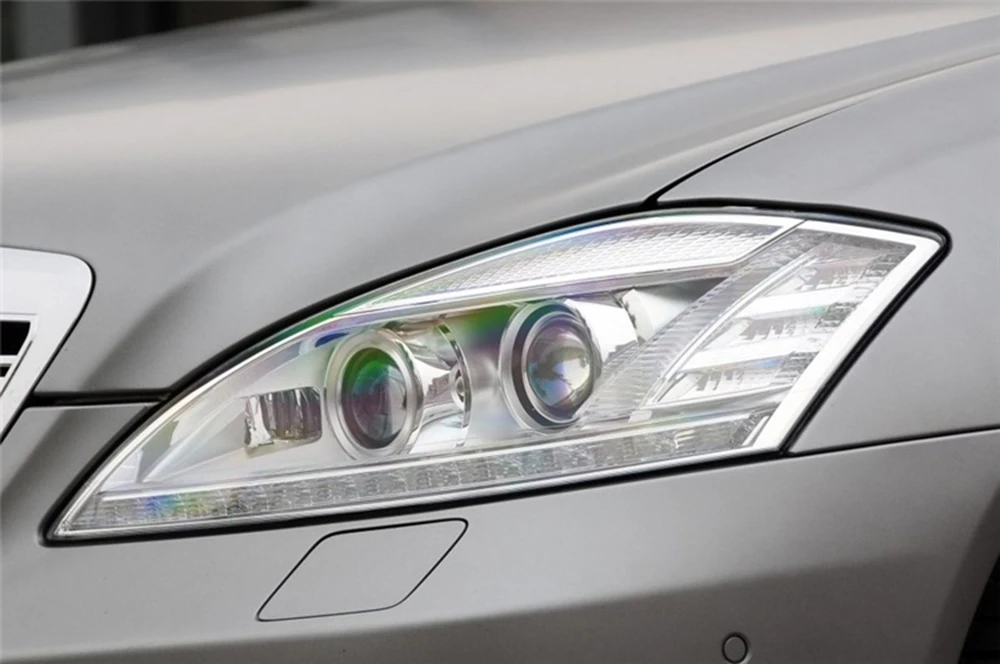 Для Mercedes-Benz W221 S280 S300 S350 S500 2011 2012 2013 Автомобильные фары прозрачные линзы Авто оболочка Крышка