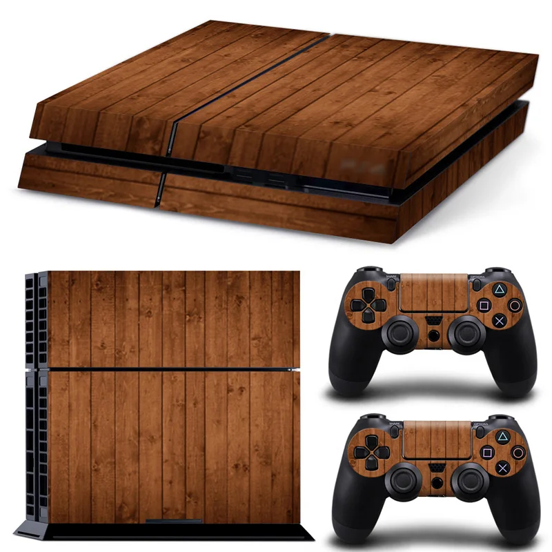 TN-P4-1024 Деревянная серия виниловые наклейки на кожу для ps4 всего тела крышка с запахом консоли - Цвет: TN-P4-1024