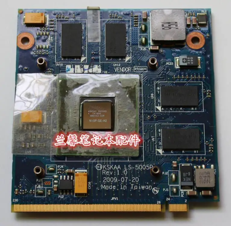 GT 330M N11P GE1 A3 1G KSKAA LS 5005P MXM II DDR3 VGA Видеокарта для ноутбука TOSHIBA A500 L550|Зарядные