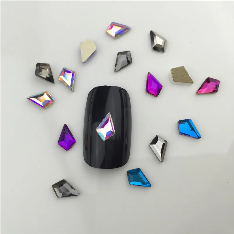 20 шт аксессуары для ногтей 2019 новые в форме стрелки плоские 3D прозрачный арт