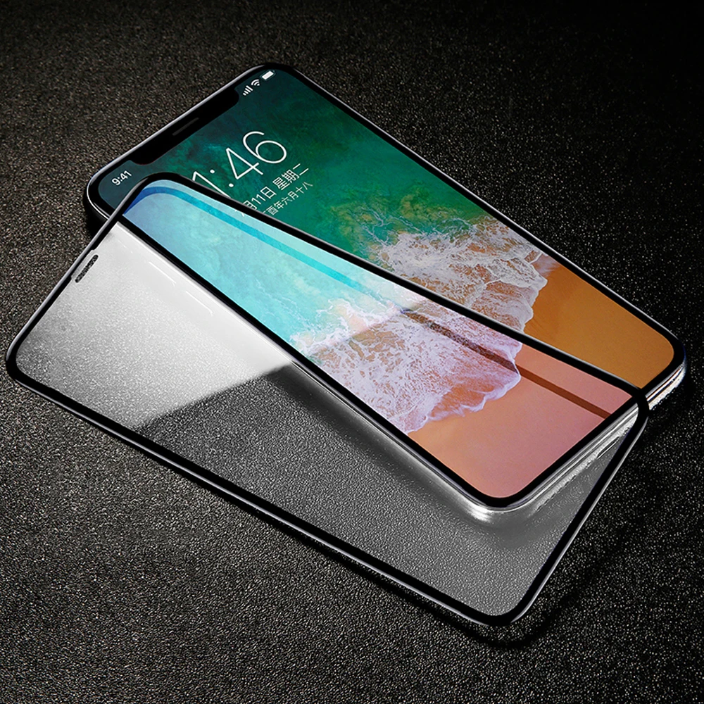 Ascromy 2 шт для iPhone X XS Max закаленное стекло Защита экрана полное покрытие пленка 10 XR 7