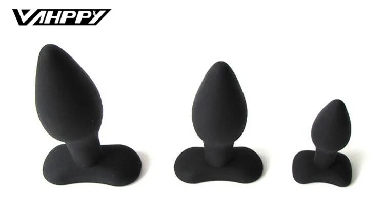 Черный Конус Силиконовые Butt Plug Анальный Секс игрушки для Для мужчин женщина