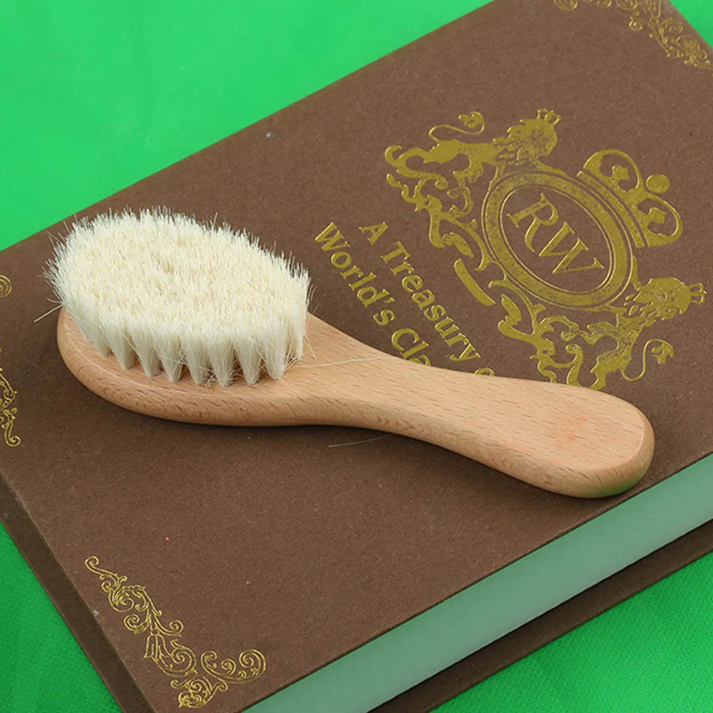 Новинка 1 шт. здоровая деревянная щетка для волос новорожденных натуральная