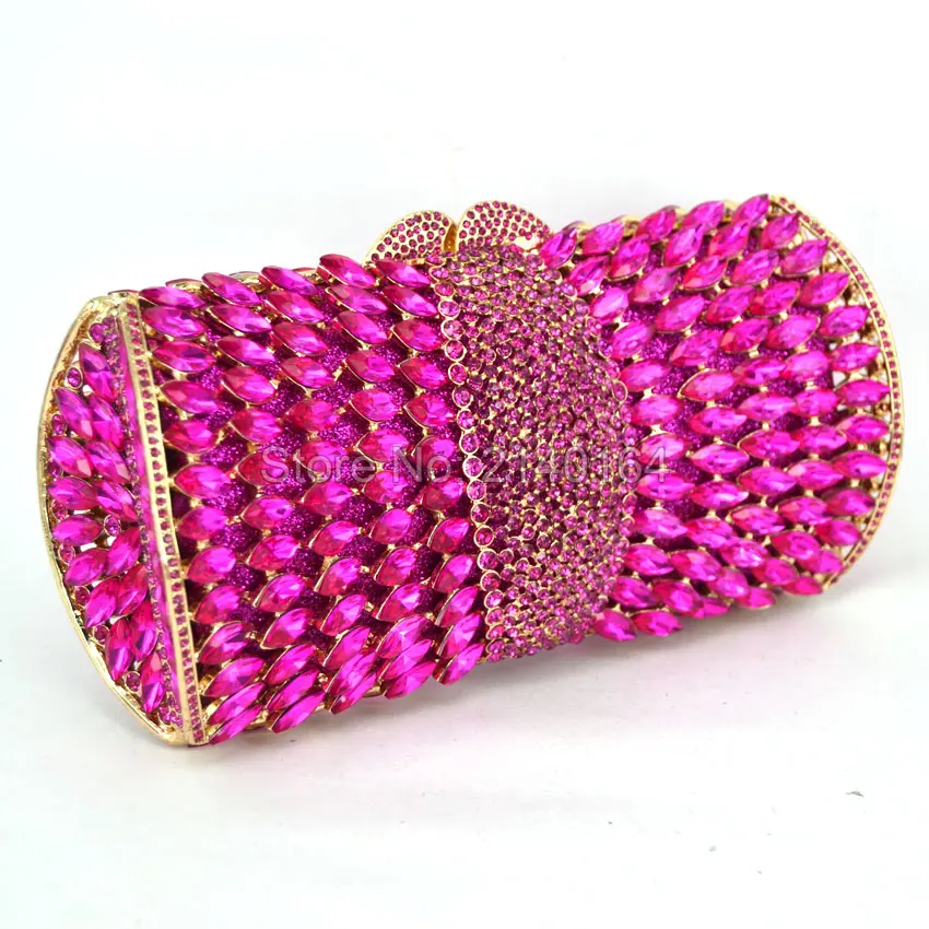 Magenta модные хрустальные клатчи вечерние сумки женские сумочки роскошный клатч