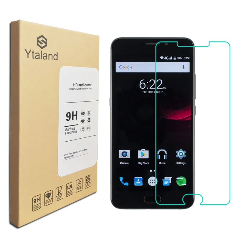 Ytaland высококачественное закаленное стекло для Umi Plus 5 &quotЗащита экрана защитное 2.5D