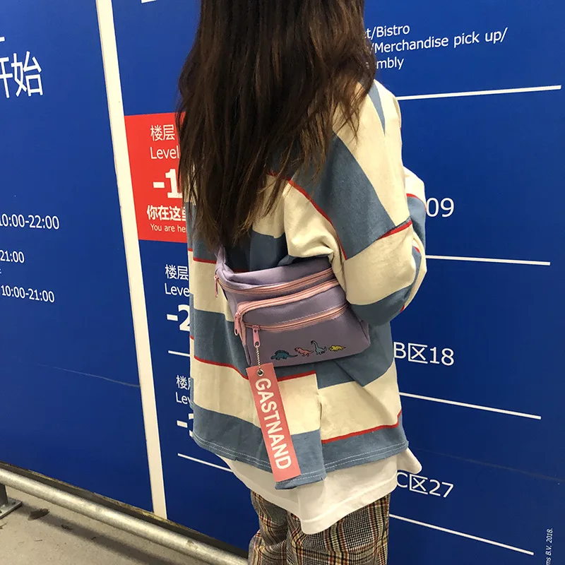 Модная сумка Harajuku Jude, модная женская нагрудная сумка, Повседневная сумка с вышивкой через плечо, брендовая поясная сумка в стиле хип-хоп