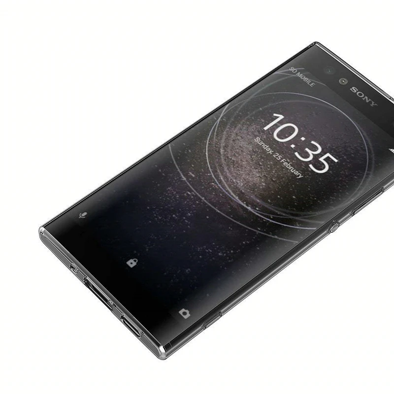 Чехол для sony Xperia XA2 TPU Силиконовый прочный прозрачный мягкий чехол двойной