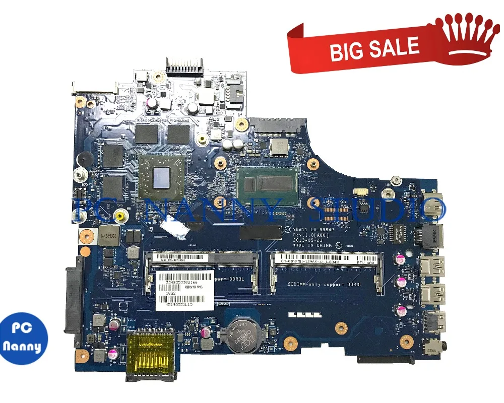 ПК Няня для Dell Inspiron 17R 5737 Материнская плата ноутбука 0DYFMW I7-4500U VBW11 LA-9984P протестирована