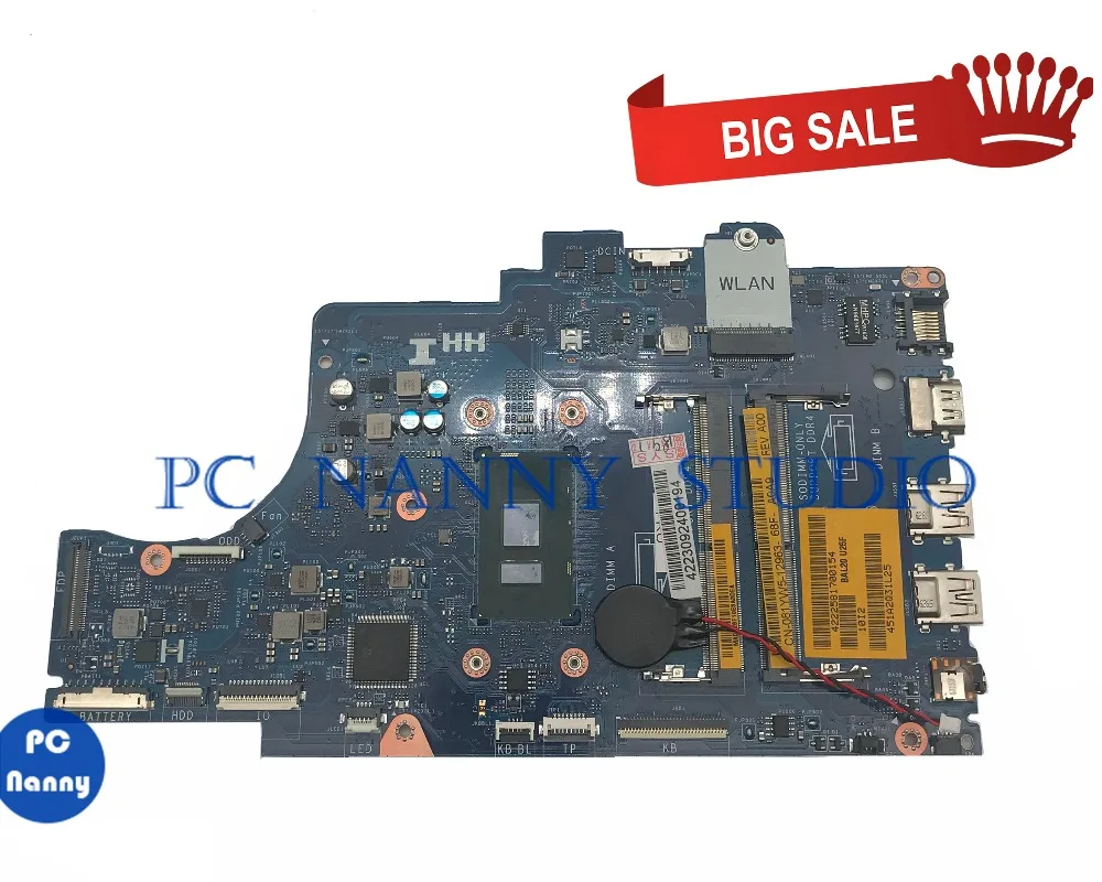 Материнская плата PCNANNY 081YW5 81YW5 для ноутбука DELL Inspiron 15 5567 материнская со встроенной