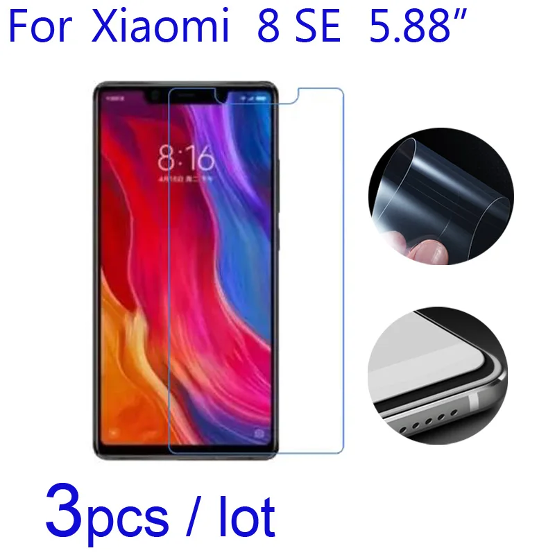 

Защитные пленки для мобильного телефона 3 шт./лот для Xiomi Mi 8 SE, прозрачные/матовые/мягкие взрывозащищенные защитные нанопленки для Xiaomi Mi8 SE LCD