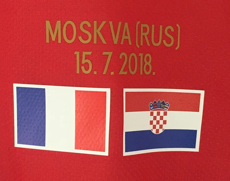 

2018 Final Croatia Match Details Croatia Vs France Match Details Soccer Patch Badge