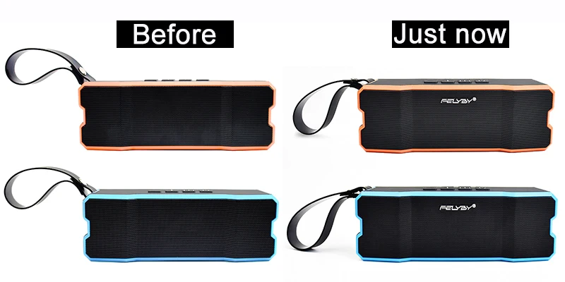 FELYBY Горячая Портативный беспроводной Bluetooth динамик высокого качества двойной динамик Bluetooth 4,1 IPX6 Водонепроницаемый поддержка AUX TF воспроизведение