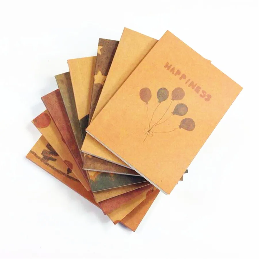 1 шт./лот винтажные маленькие карманные портативные записные книжки из крафт