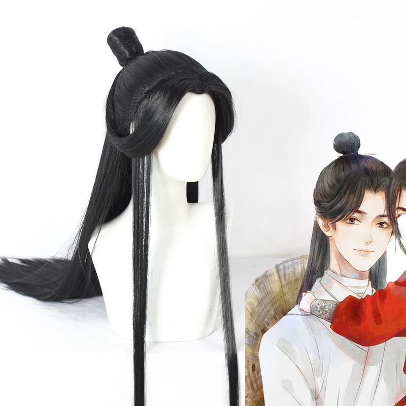 Tian Guan Ci Fu Xie Lian Hua cheng косплей парик волос Бун древняя вдова пик BL Novel Sa|Костюмы