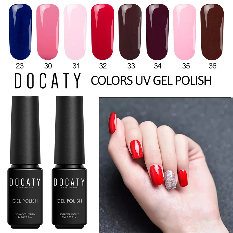 Docaty Гель-лак для ногтей долговечный замачиваемый светодиодный светильник