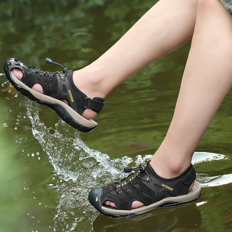 Мужские сандалии GLAZOV высокого качества из натуральной кожи в английском стиле