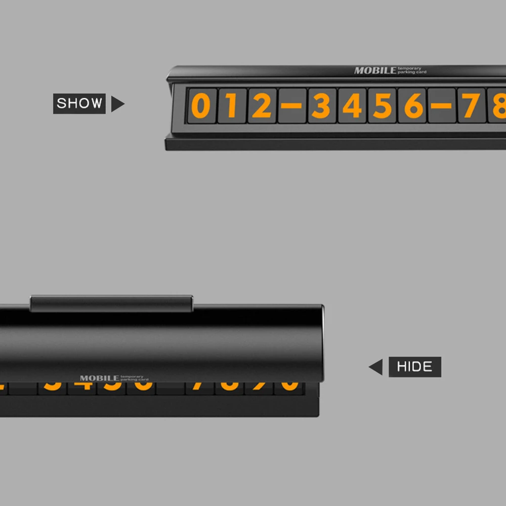 Автомобильная Временная парковочная карта с выдвижным ящиком Стильный