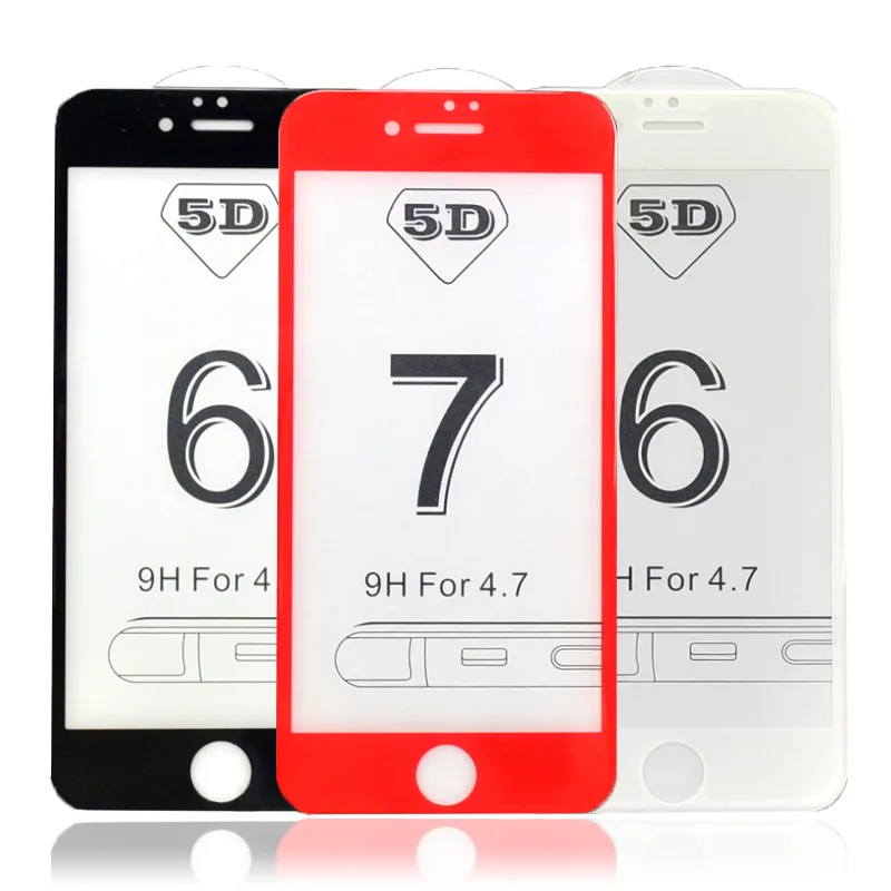 SMILYOU 5D экран протектор для iPhone 8 7 6 6s Plus 8 7 Plus полное покрытие стекло для iPhone X XR XS Max Закаленное стекло пленка