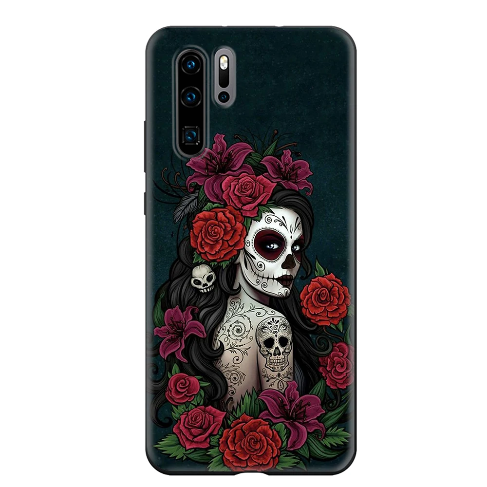 10 Lavaza мексиканский череп Девушка чехол для Huawei P8 P9 P10 P20 P30 Y6 Y7 Y9 Lite Pro P Smart Nova 2i 3i мини - Цвет: 10