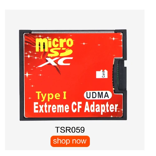 TISHRIC SDHC SDXC для стандартной компактной флэш-карты I типа конвертер SD в CF адаптер считывателя карт UDMA 128GB