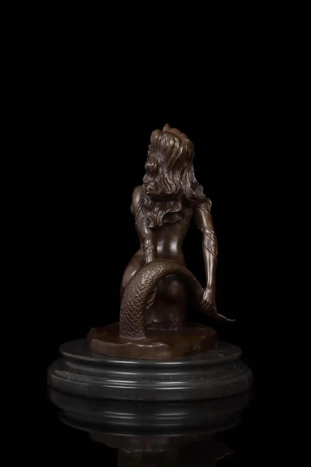 Голова искусства Ремесла бронзовая скульптура ремесла медные украшения Русалка