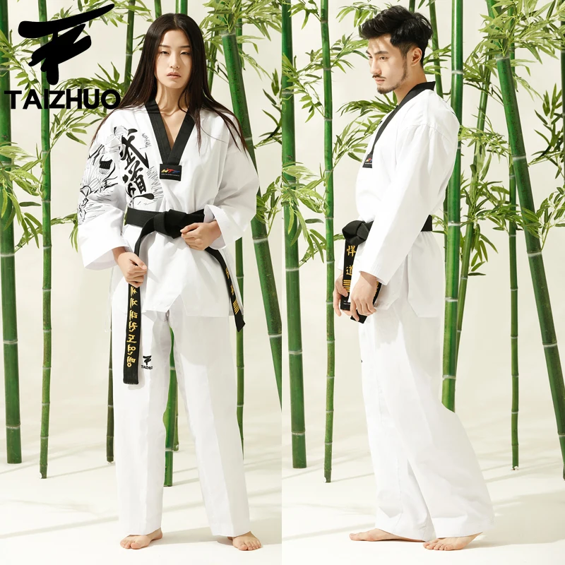 Профессиональные Единоборства TKD Tae Kwon Do корейская форма мастера для тхэквондо с