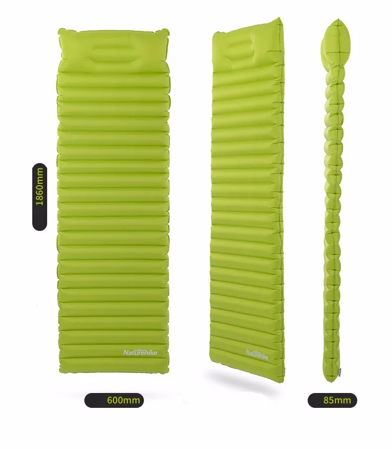 NatureHike инновационный спальный коврик быстрое наполнение Надувной Спальный мешок Сверхлегкий Воздушный матрац для кемпинга с подушкой
