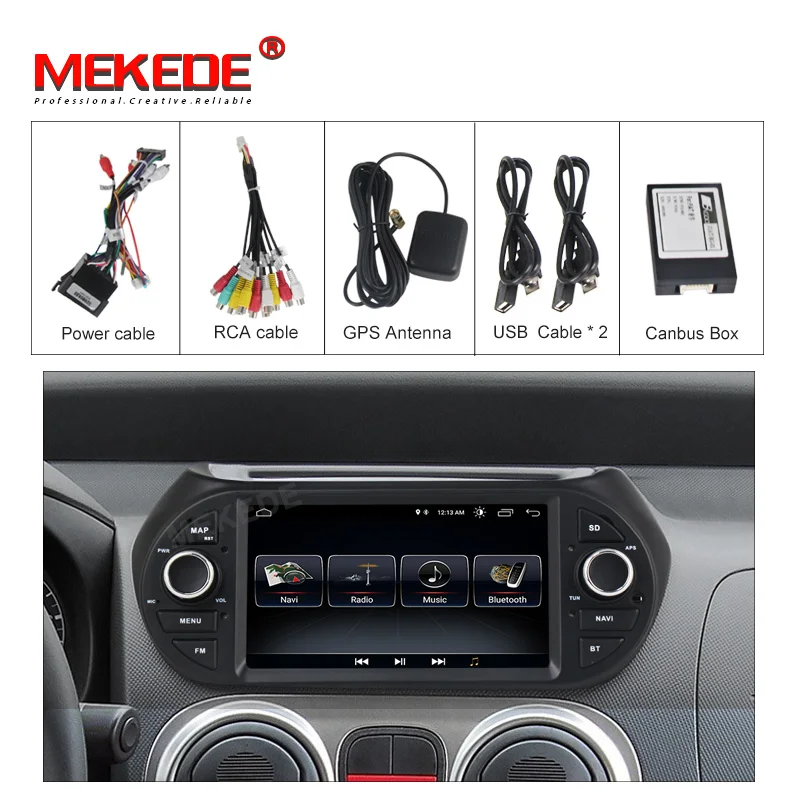 Автомагнитола для Fiat Fiorino Qubo Citroen Nemo Peugeot Bipper 2008 2010 2015 Android 8 1 dvd стерео GPS навигация