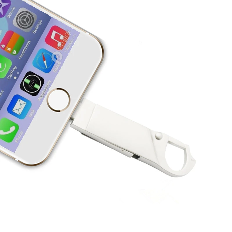 Usb флеш накопитель для iPhone 6 6S 6Plus 7 7S 7P 8 8Plus X iPad Lightning USB карта памяти 128 ГБ Флешка