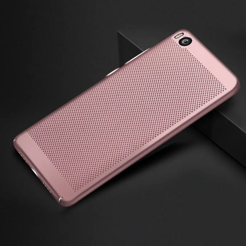 MAKAVO чехол для телефона Xiaomi Mi5 Mi5s Plus 360 Защита полый Тонкий матовый жесткий чехол - Цвет: Rose Gold
