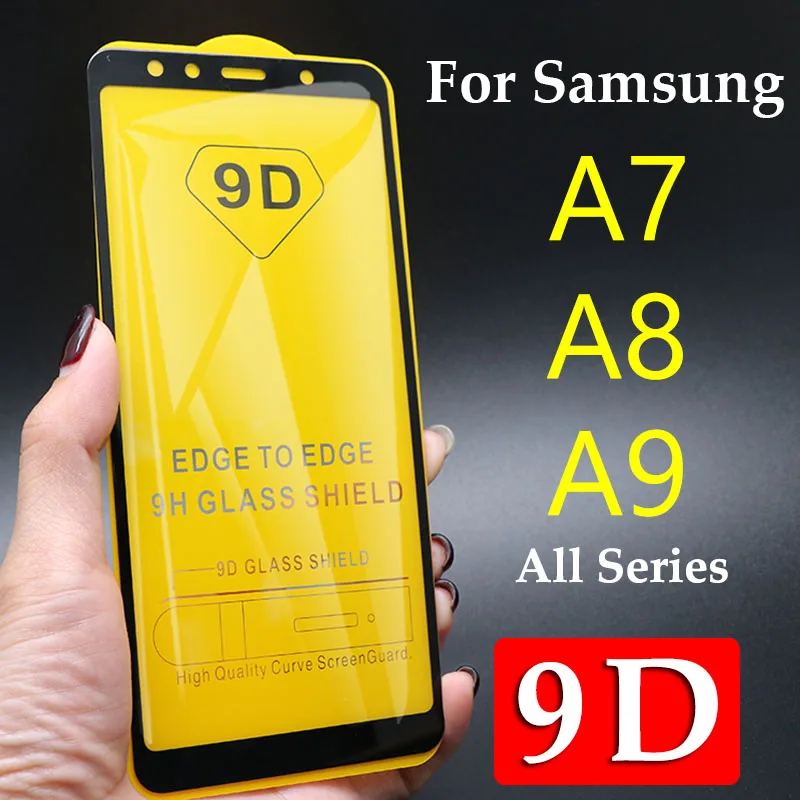 9D Защитное стекло для Samsung Galaxy A8 2018 защита экрана Tremp A7 A9 A750 Plus 2017 закаленное A 7 8 9