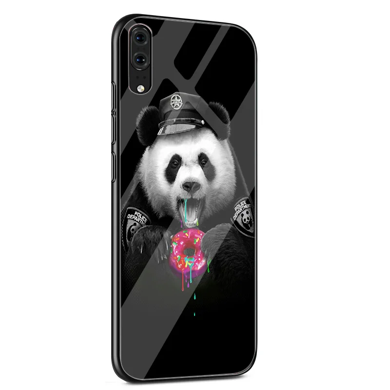 Desxz Animals Face Glass For Huawei P10 P20 Pro P Smart Mate 10 20 Lite Y6 Y9 Honor 7A 8X 9 Cover | Мобильные телефоны и