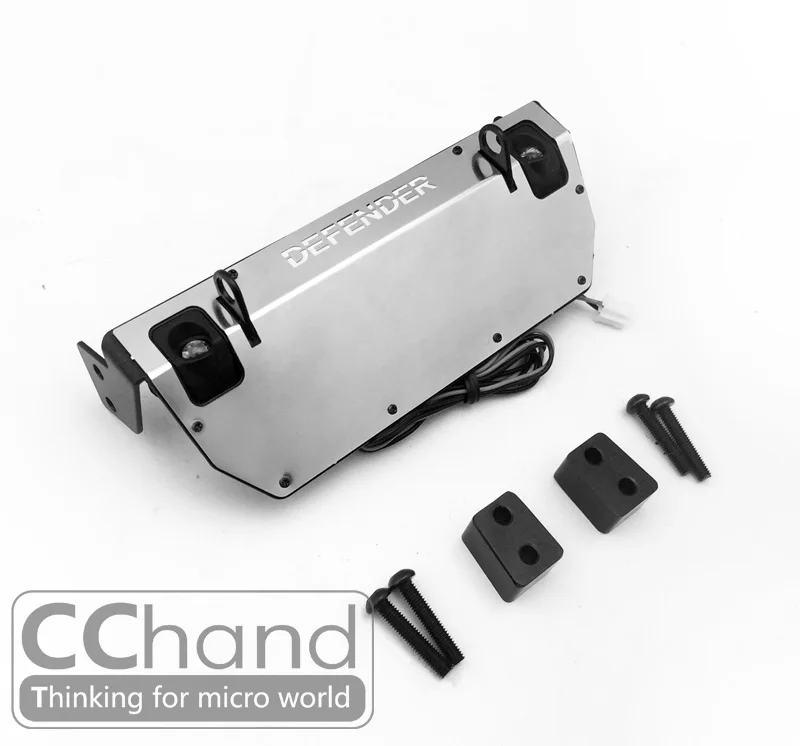 Передний бампер шасси фары защитная решетка рулевого управления для RC 1/10 6WD Land D110