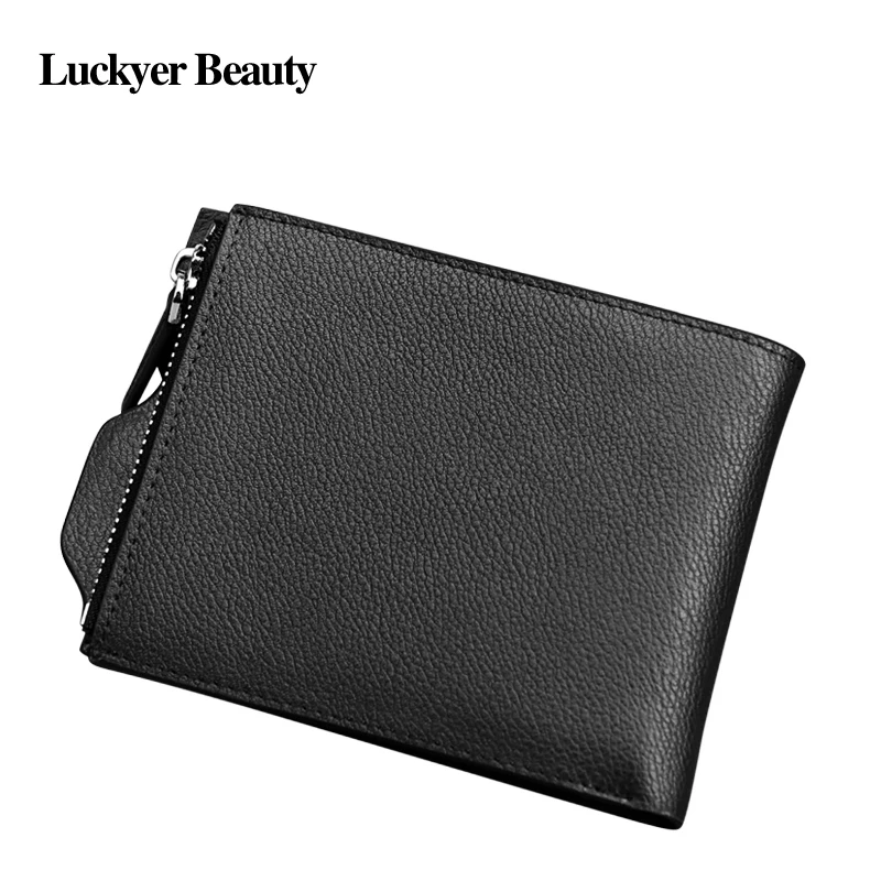 Luckyer Beauty модные для мужчин кошелек Элитный бренд кожа женские кошельки бизнес