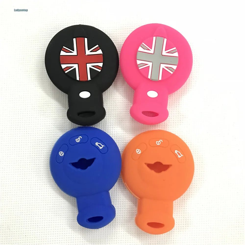 Ladysmtop силиконовый чехол для ключей от машины крышка Bmw Mini Cooper S Roadster R55 R56 R57 R58 R59