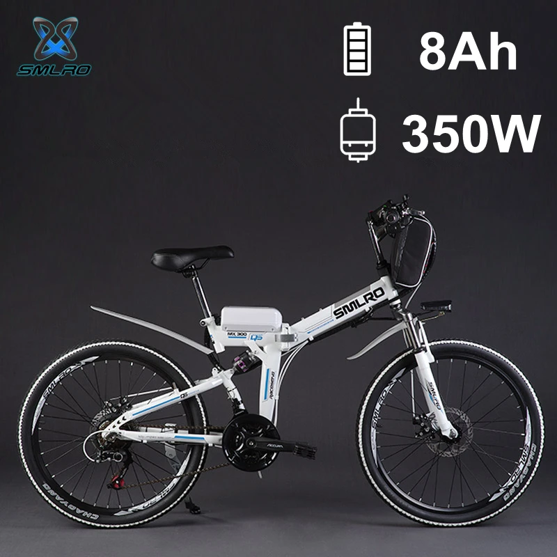 2" 48 V 350 W/500 W 8A/12.5A литий Батарея складной электрический велосипед, горный велосипед, электрический велосипед, MTB Байк, способный преодолевать Броды(сумка Тип - Цвет: 8A 350W WHITE S