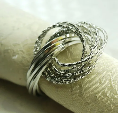 metal decoration napkin ring holder for wedding | Дом и сад